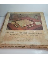 Scrabble No. 71 Deluxe Board Game in Original Box 1957 - £38.27 GBP