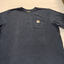 Carhartt K87-NVY Men's 2XL Tall Short Sleeve Pocket Workwear Blue Cotton T-Shirt image 13