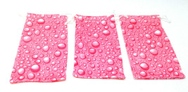 3 PACK PINK WATER BUBBLE SUBLIMATED SUNGLASSES EYEGLASSES CLOTH POUCH BA... - £4.51 GBP