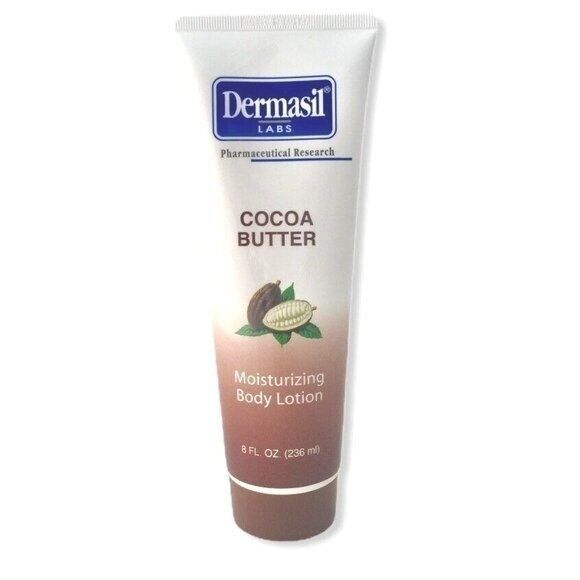 Dermasil Labs Cocoa Butter Body Moisturizing Lotion Dry Skin 8 Oz Each