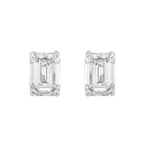 2 Carat Emerald Lab Grown Diamond Earring in 14K White Gold for Women VVS-VS-EF - £924.10 GBP