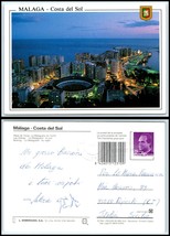 SPAIN Postcard - Malaga Costa del Sol, Bullring &quot;La Malagueta&quot; At Night C22 - £2.32 GBP