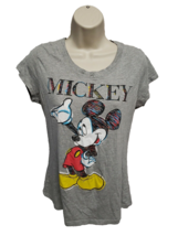 Walt Disney World Mickey Mouse Womens Large Gray TShirt - £11.68 GBP
