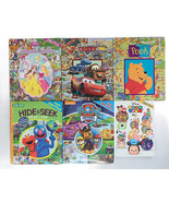 Lot of 6 DISNEY&#39;S LOOK &amp; FIND Hardcover Picture Books Pooh Elmo Paw Patr... - $19.79