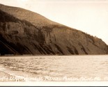 RPPC Rugged Cliffs of Mt. St. Pierre Gaspe Quebec Canada UNP Postcard L12 - $4.04