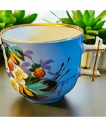 Vtg 1958 With Kind Regards Mustache Mug Cup Asian Floral Berries Hand Pa... - $34.92 CAD