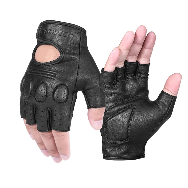 Epskin leather gloves men woman motocross gloves full finger riding moto gloves guantes thumb200