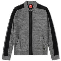 new womens XL NIKE NSW/sportswear tech knit bomber grey/819031-065 $250 jacket - £46.98 GBP