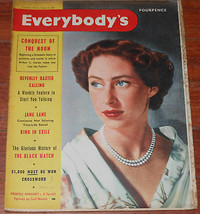 EVERYBODY&#39;S 1954 UK Princess Margaret England Vintage Magazine Royalty Margerite - £9.77 GBP