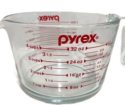 Pyrex Measuring 4 Cup 32oz - Glass Red Letters - £9.99 GBP