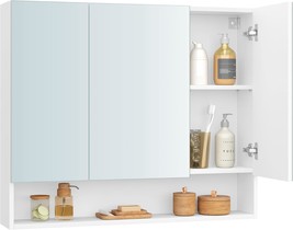 Vasagle Medicine Cabinet Mirror, Bathroom Mirror With Storage, Bathroom ... - $142.99