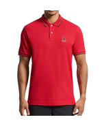 Psycho Bunny Men&#39;s Short Sleeve Pierce Tipped Pique Cotton Polo Shirt Re... - $93.31 CAD