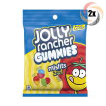 2x Bags Jolly Rancher Gummies Misfits 2in1 Assorted Flavor Soft Candy | 5oz | - £10.30 GBP