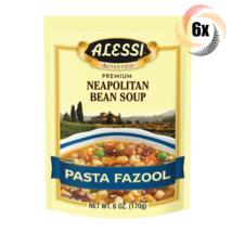 6x Packs Alessi Autentico Pasta Fazool Premium Neopolitan Bean Soup | 6oz - £24.29 GBP