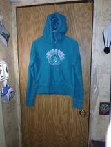 Volcom Hoodie Graphic Green And Pink  Mens Size Medium Drawstrings 38×20 - $19.37