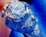 Earth mined Diamond Deco Engagement Ring Antique Platinum Filigree Solit... - £5,670.03 GBP