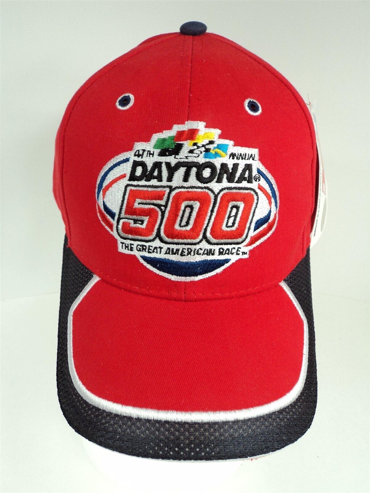 Primary image for 2005 47th Annual Daytona 500 NASCAR Red Strapback Trucker Hat - New!