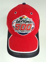 2005 47th Annual Daytona 500 NASCAR Red Strapback Trucker Hat - New! - £15.13 GBP