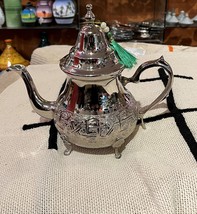 Traditional Moroccan teapot, Moroccan silver teapot, Moroccan serving te... - $99.75