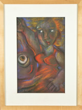 &quot;What a Looker&quot; By Melinda Myrow Signed Pastel Framed on Paper 18&quot;x13 1/2&quot; - $7,243.94 MXN