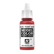 Vallejo MC: Matt: Dark Vermillion 17ml - £6.64 GBP