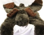 Fancy Zoo Kids Moose Faux Fur Rug Throw Plush 30&quot; x 40&quot; - £26.08 GBP