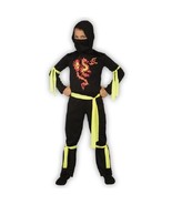 Boys Fire Dragon Ninja Costume Size Med 8-10 Assassin Shadow Warrior Cov... - $272.56 MXN