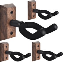 Dommi Guitar Wall Mount 4 Pack, Guitar Holder With Rotatable Soft, Black... - £27.57 GBP