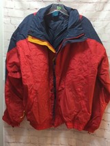 JC Penney&#39;s St. John&#39;s Bay vintage red blue men&#39;s XL 45-47 jacket shell 80s 90s - £15.81 GBP