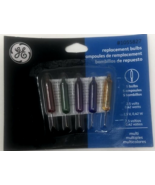 GE 2.5 V Replacement Light Bulbs, Multi Color, Qty 5, Christmas Lights - £2.58 GBP