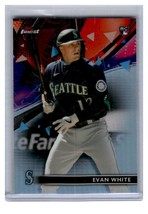 2021 Topps Finest Refractor #99 Evan White Seattle Mariners Rookie Card RC - £1.17 GBP