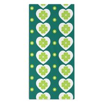 Mondxflaur Green Leaf Shamrock Hand Towels Absorbent for Bathroom 14x29 Inch - £10.41 GBP