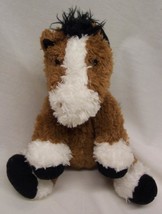 Russ Shining Stars BLACK, BROWN &amp; WHITE HORSE 8&quot; Plush STUFFED ANIMAL Toy - £13.76 GBP