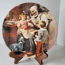Norman Rockwell &quot;The Toy Maker&quot; Edwin Knowles 1977 Plate. - £9.02 GBP