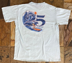 Vtg Beach Boys Sunkist 25th Anniversary Tour T Shirt-Light Blue-Single S... - $51.43