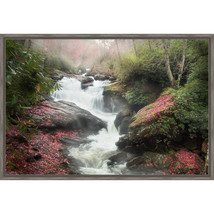 26 x 38 in. Falls in Cullasaja Gorge Framed Canvas Art - $358.76