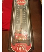 Jeep Since 1941 Vintage Car Wall Hanging Thermometer Sign 27 inches SHIP... - $168.18