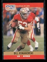Vintage 1990 Nfl Pro Set Football Trading Card #642 Bill Romanowski 49ers - £3.97 GBP