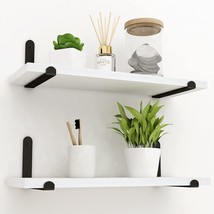 Godimerhea White Floating Shelves For Wall, Contemporary Wall Mounted, Kitchen - £30.72 GBP