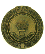 Vintage FFA Future Farmers Of America FLORICULTURE Brass Jacket Pin FLOWERS - $239.70 MXN