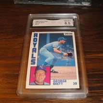 Vintage 1984 O-Pee-Chee Baseball Card #212 George Brett GMA GRADED 8.5 NM-MT HOF - £16.06 GBP