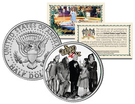 WIZARD OF OZ &quot;Publicity Photo&quot; Colorized JFK Kennedy Half Dollar Coin LI... - £6.71 GBP