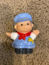 Fisher Price TRAIN CONDUCTOR Chunky Little People 1997 Vintage - $5.89