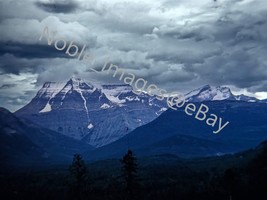 1966 Mount Robson British Columbia Heavy Clouds Canada Kodachrome 35mm Slide - £4.35 GBP