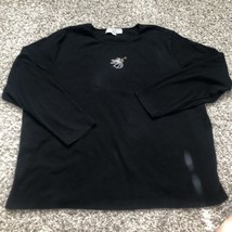 carolyn taylor long sleeve size 2X angle logo black  - $13.13