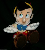 12&quot; Walt Disney Pinocchio Boy Sitting Stuffed Animal Plush Toy Doll Disneyland - £22.85 GBP