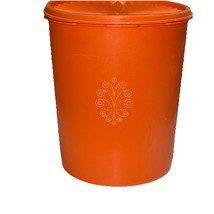 Vtg Tupperware 805-8 Orange Servalier Large Canister 9x7.5” 17 Cups Made... - $25.00