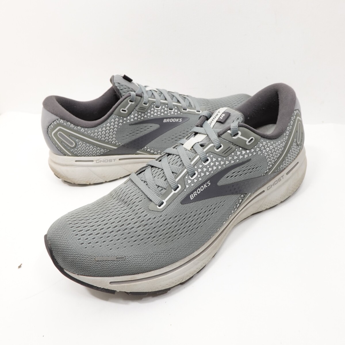 Brooks Sneakers Mens 11.5 D Ghost 14 1103691D067 Gray Running Athletic G... - $62.73 CAD
