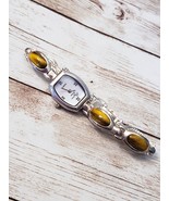 Vintage Precious Time Watch 925 Sterling Silver/Tigers Eye - Needs New B... - £91.64 GBP