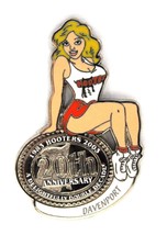 HOOTERS RESTAURANT 20th ANNIVERSARY GIRL DAVENPORT LAPEL BADGE PIN - $14.50